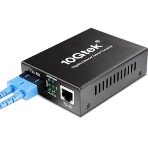 Ethernet-to-Fiber Media Converter — 10/100/1000 Gigabit